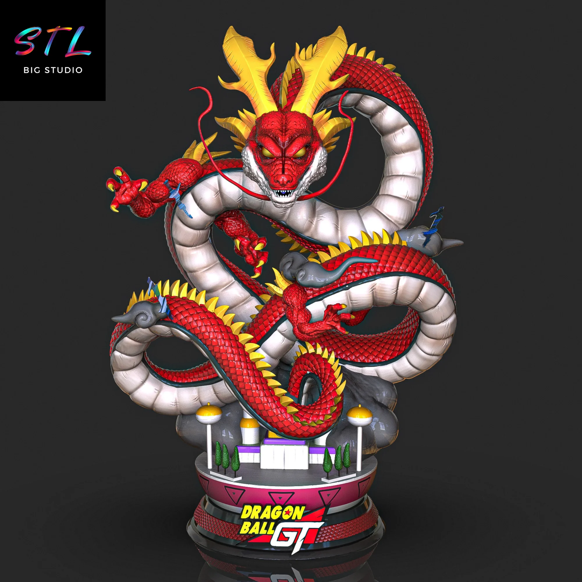 shenlong definitivo stl dragon ball gt impresion 3d