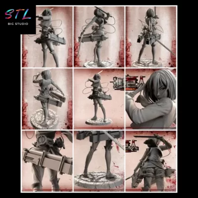 shingeki no kyojin stl mikasa ackerman