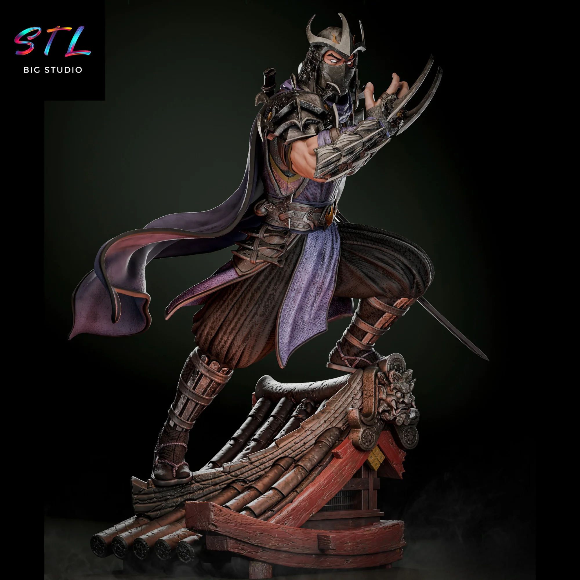 shredder stl tortugas ninja para impresion 3d