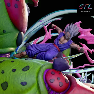 son gohan modo bestia stl impresion 3d dragon ball