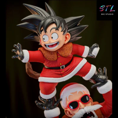 son goku navidad stl impresion 3d dragon ball