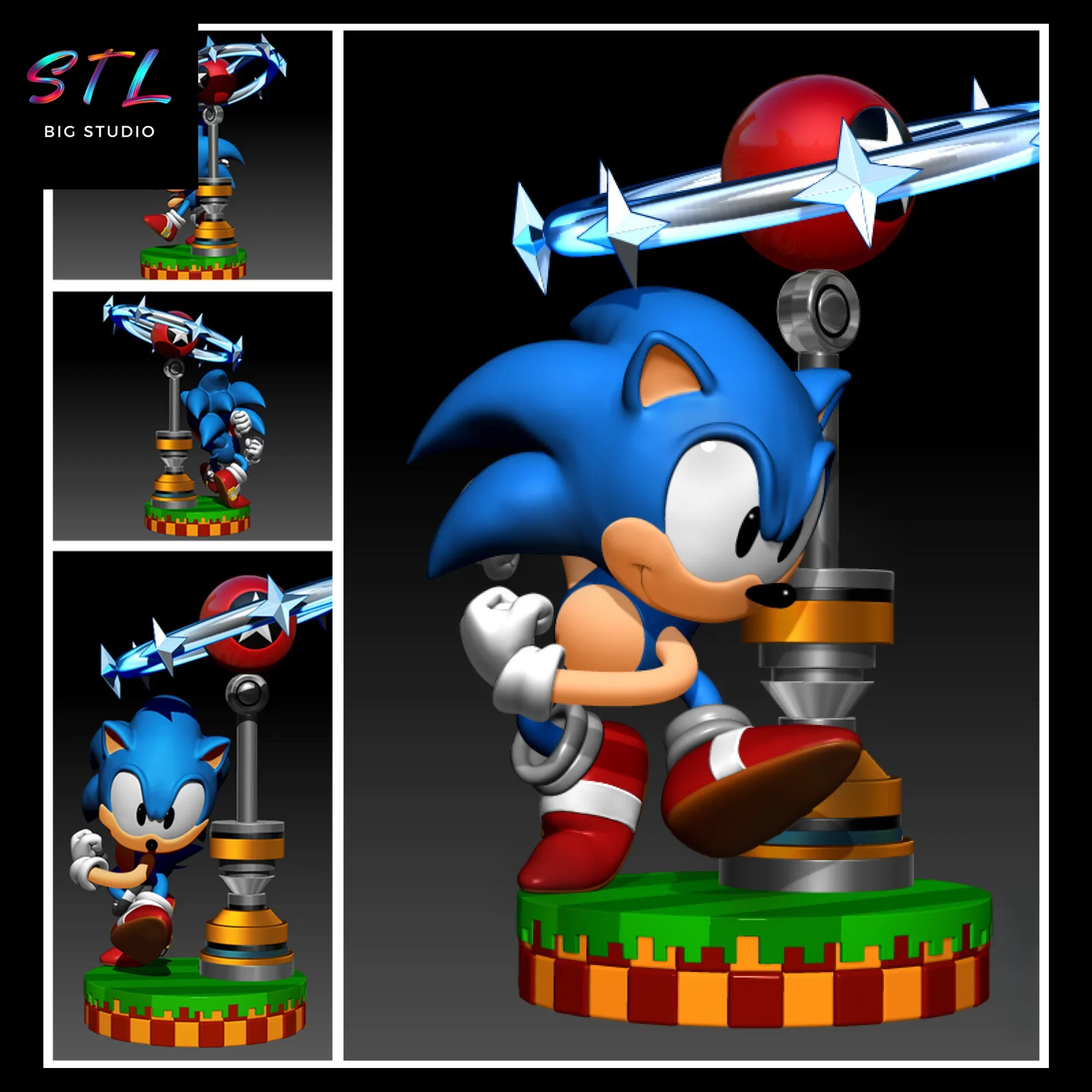 sonic stl impresion 3d