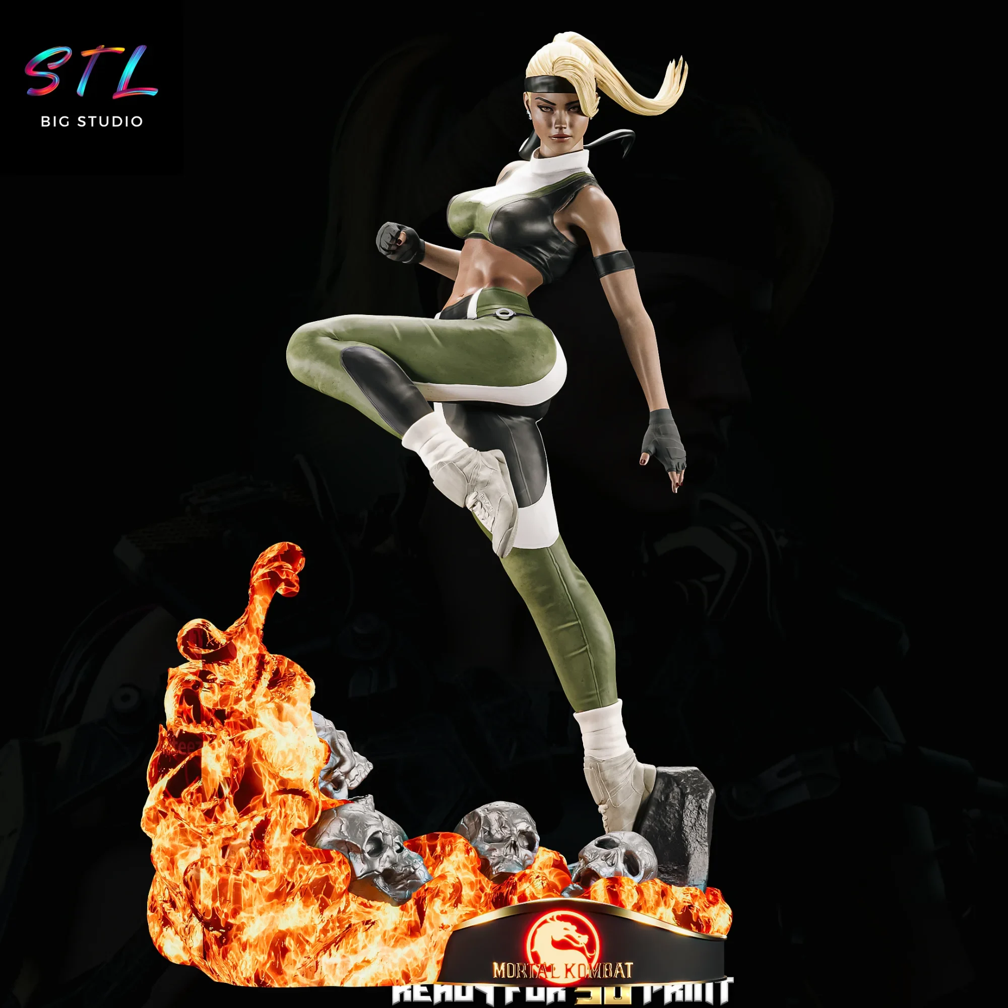sonya blade stl mortal kombat impresion 3d sonya blade stl mortal kombat impresion 3d