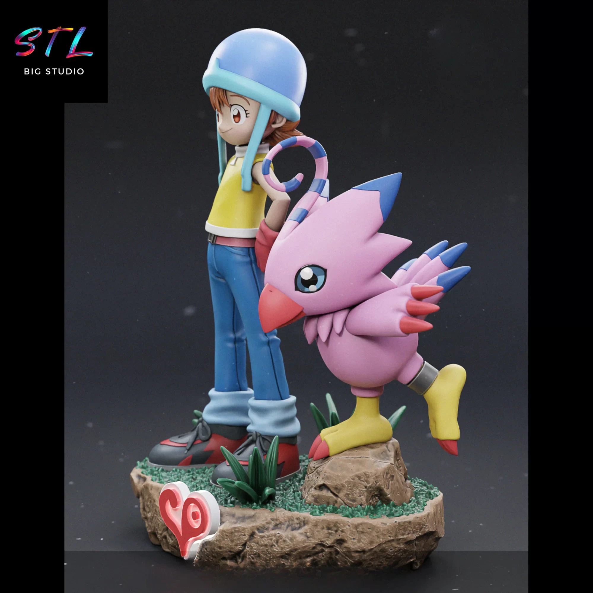 sora biyomon stl digimon impresion 3d sora biyomon stl digimon impresion 3d