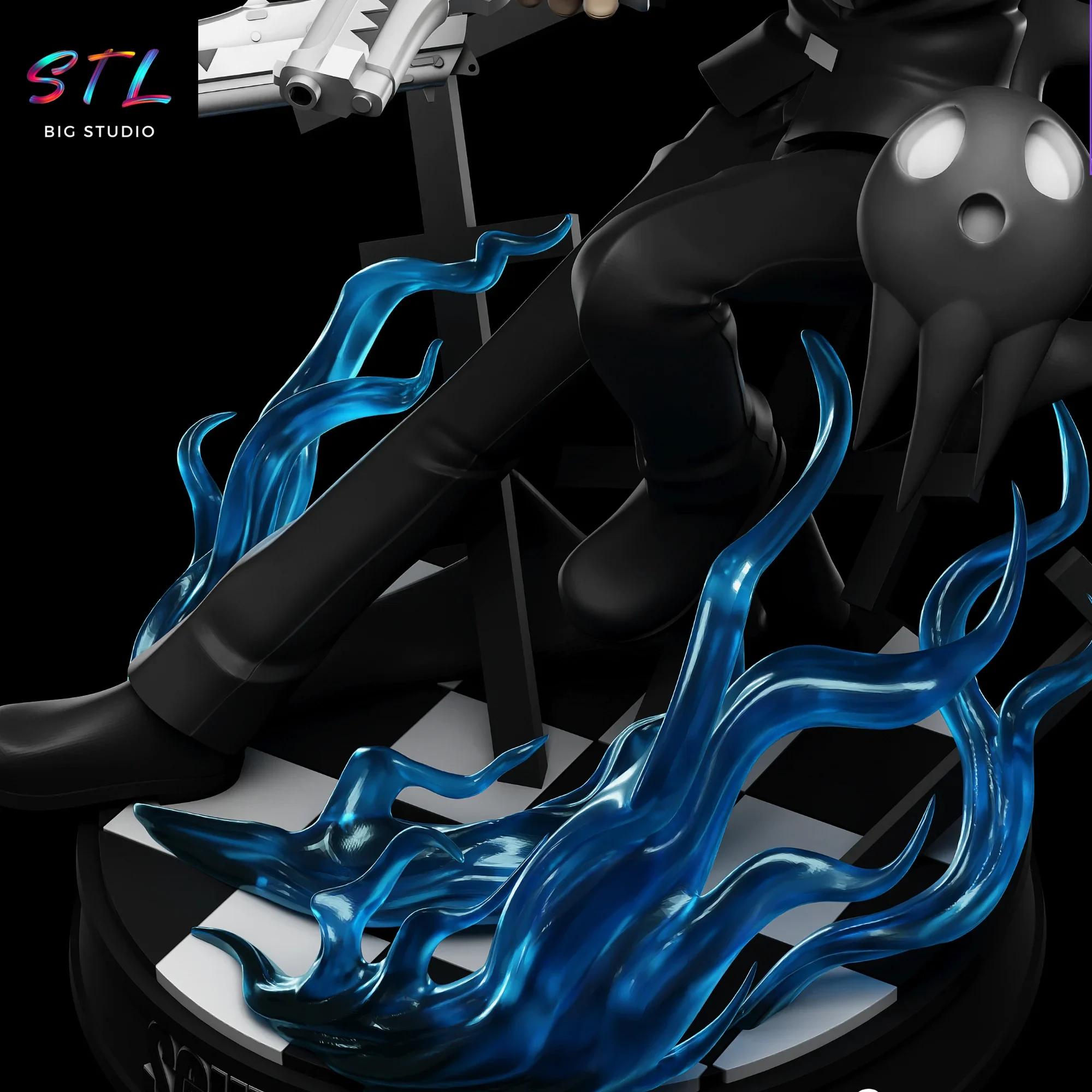 soul eater stl death the kid impresion 3d soul eater stl death the kid impresion 3d