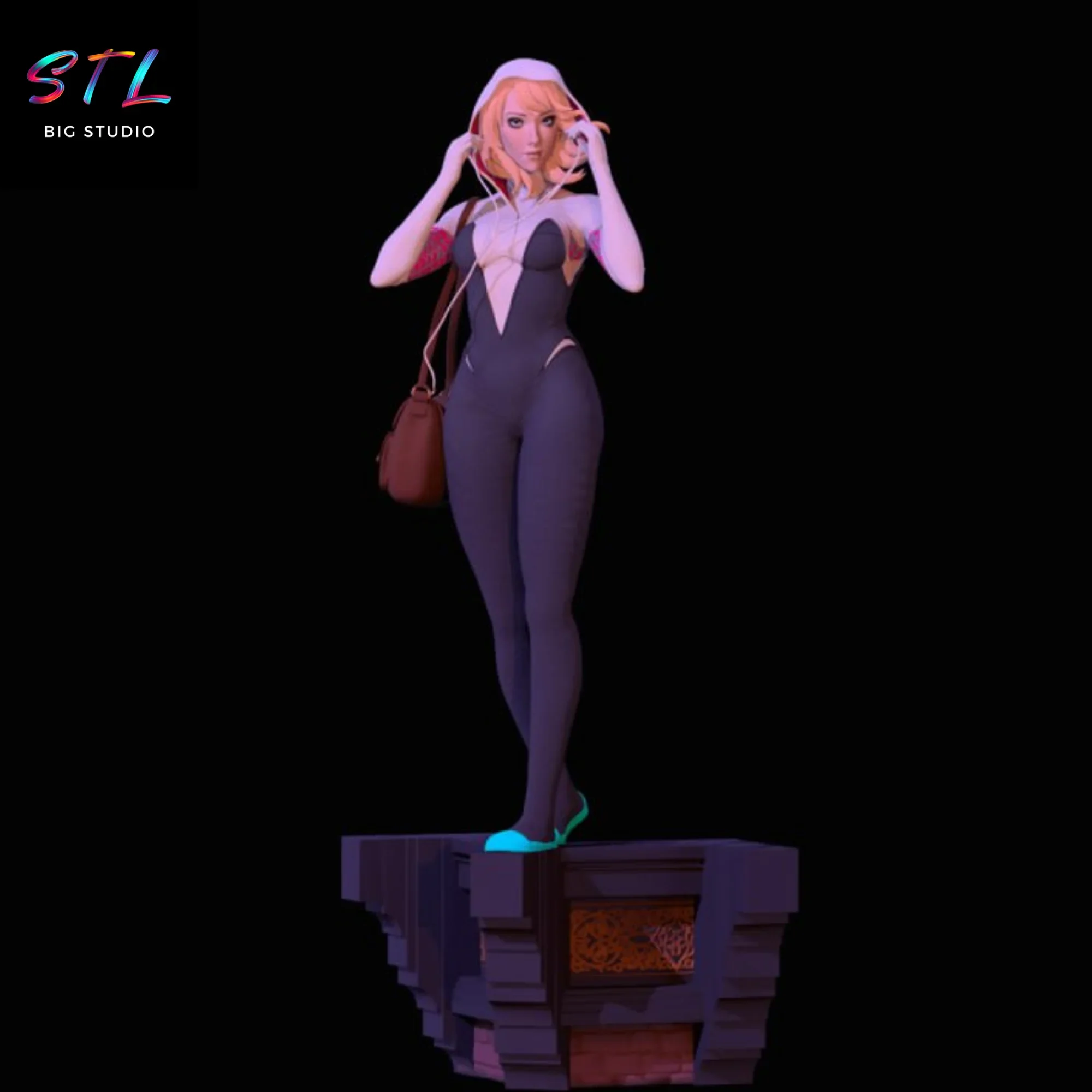 spider-gwen stl impresion 3d marvel spider-gwen stl impresion 3d marvel
