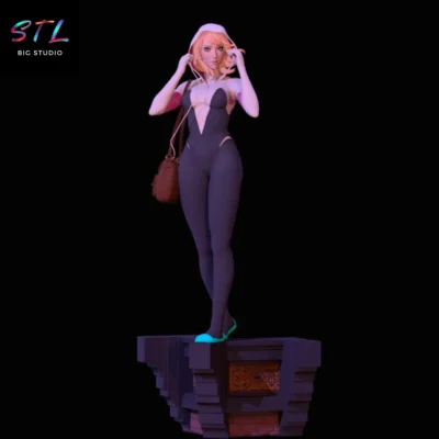 spider-gwen stl impresion 3d marvel