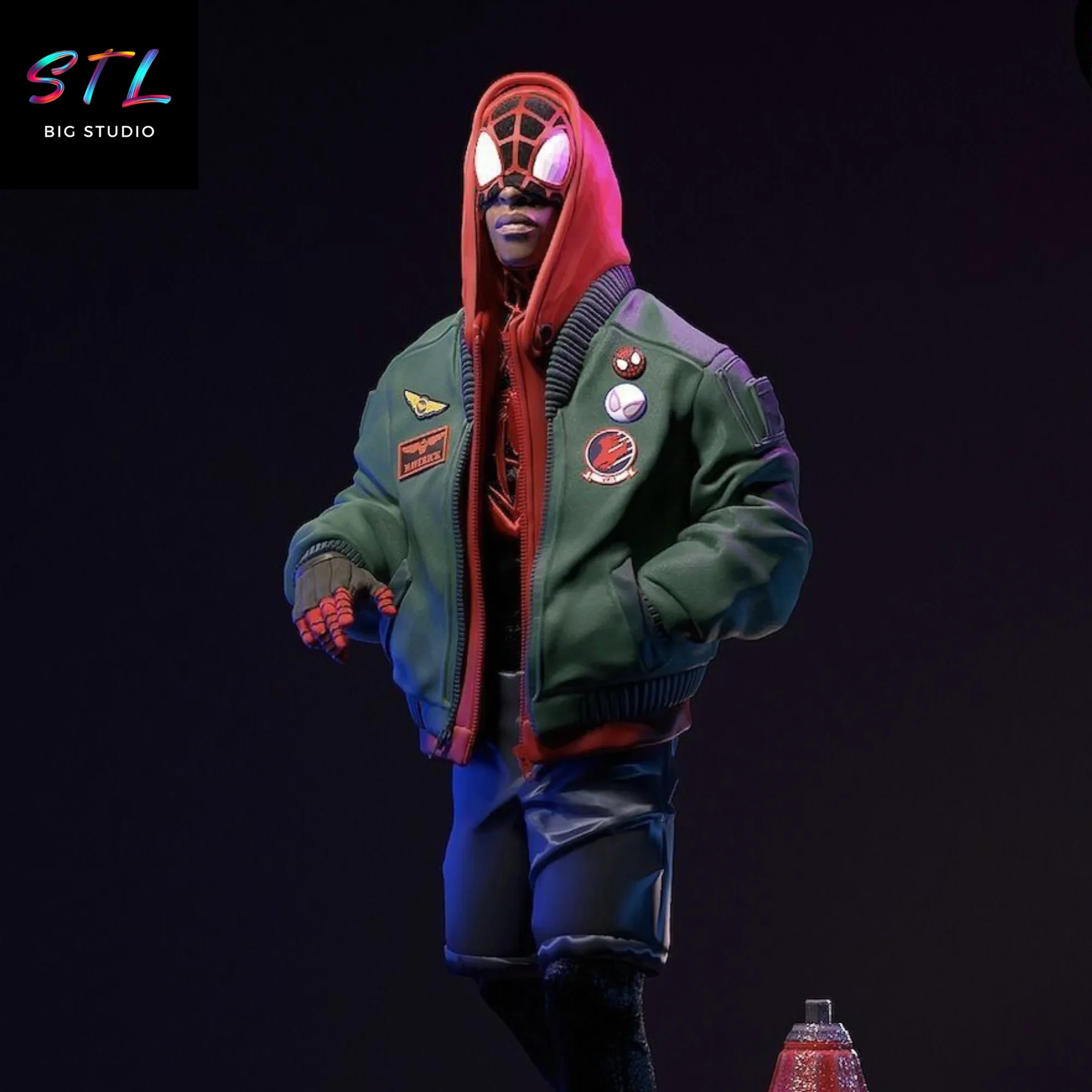 spider-man stl miles morales impresion 3d spider-man stl miles morales impresion 3d