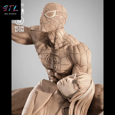 spiderman stl diorama marvel impresion 3d
