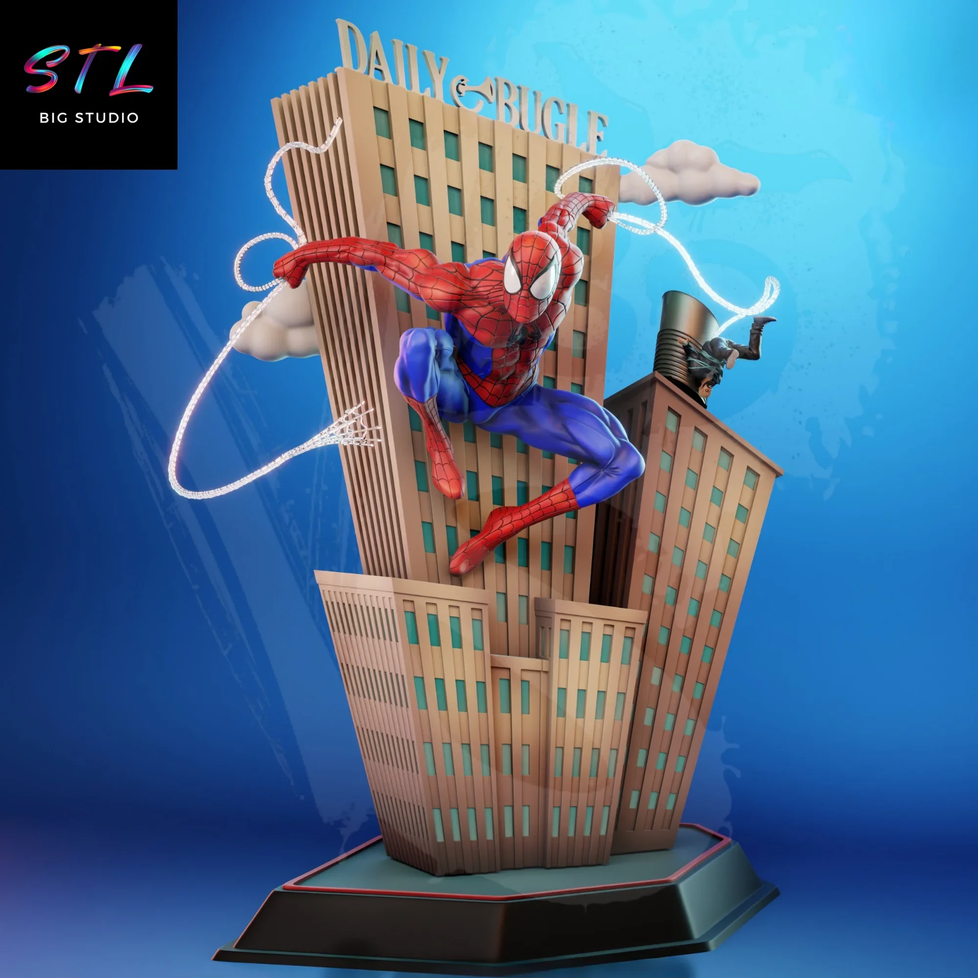 spiderman stl marvel diorama impresion 3d spiderman stl marvel diorama impresion 3d