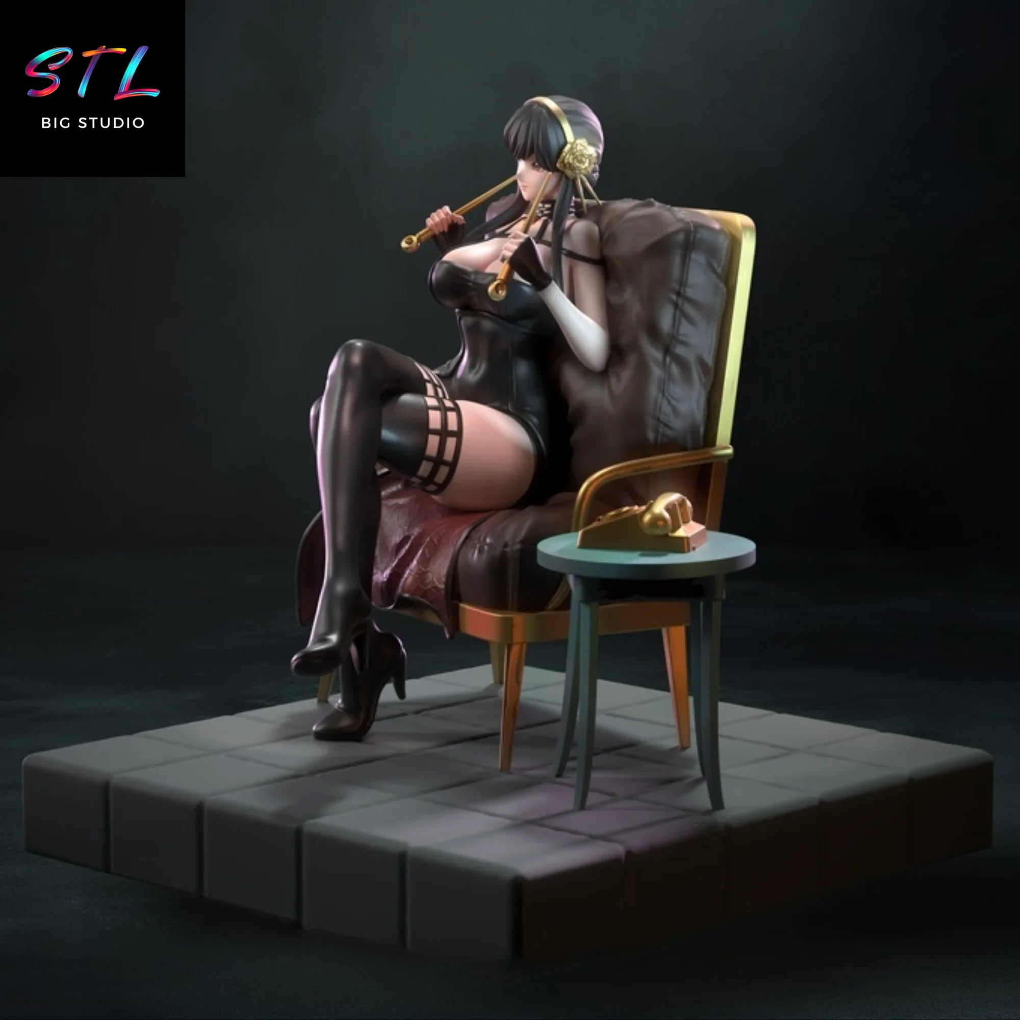 spy x family stl yor forger diorama impresion 3d spy x family stl yor forger diorama impresion 3d