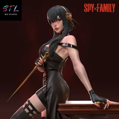 spy x family stl yor forger diorama impresion 3d