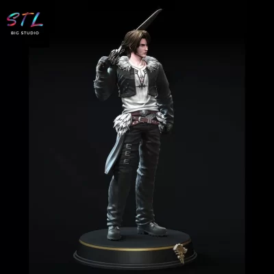 squall leonhart stl final fantasy viii impreison 3d
