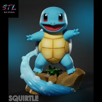 squirtle stl pokemon para impresion 3d