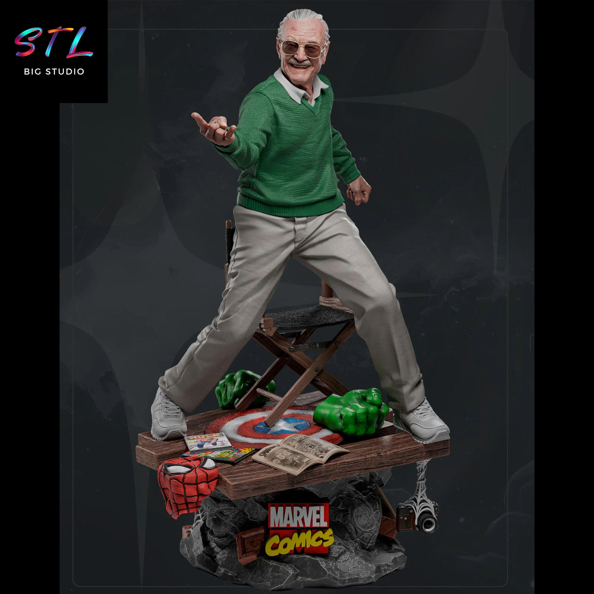 stan lee stl marvel para impresion 3d