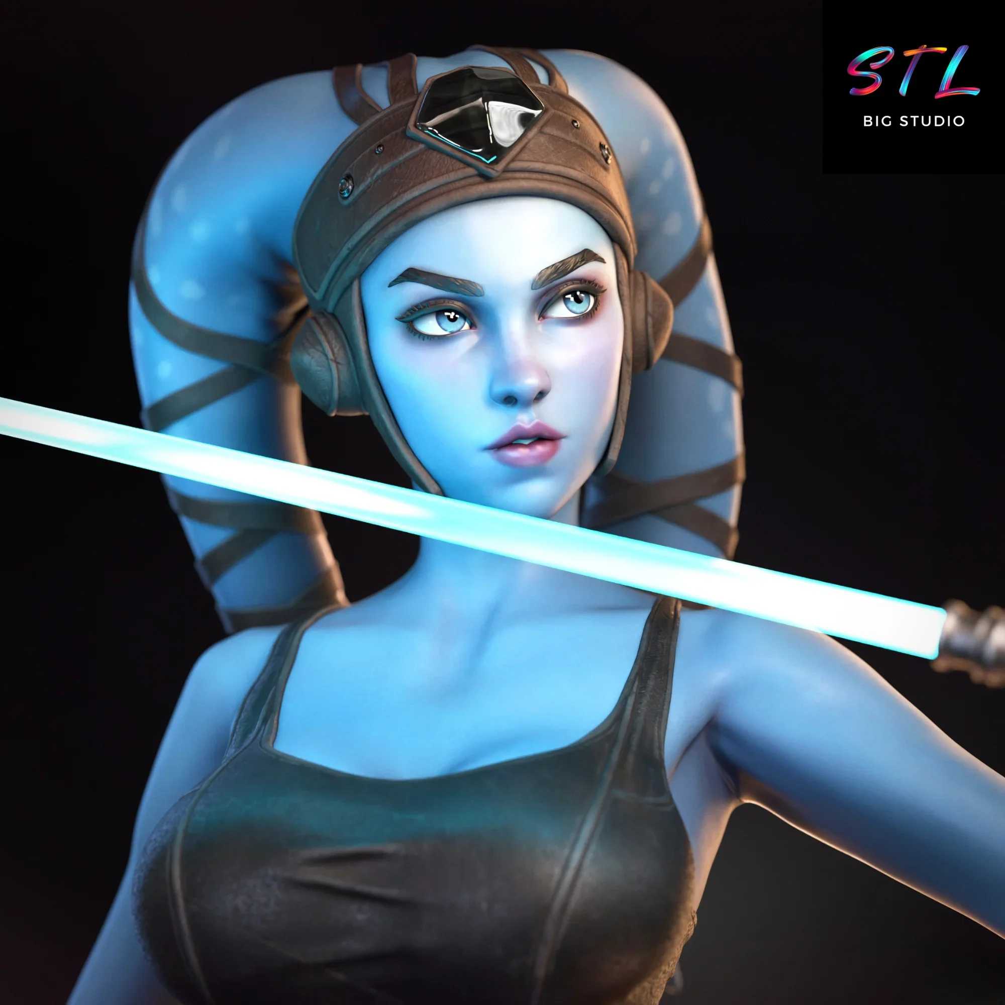 star wars stl aayla secura figura impresion 3d star wars stl aayla secura figura impresion 3d