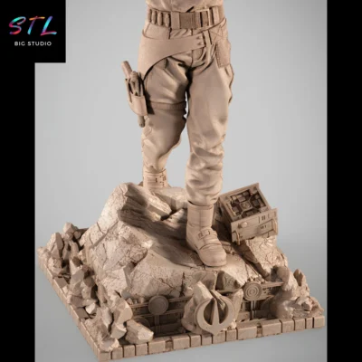 star wars stl cassian andor impresion 3d