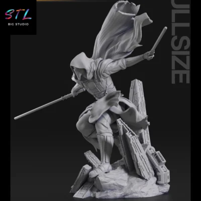 star wars stl darth revan diorama impresion 3d