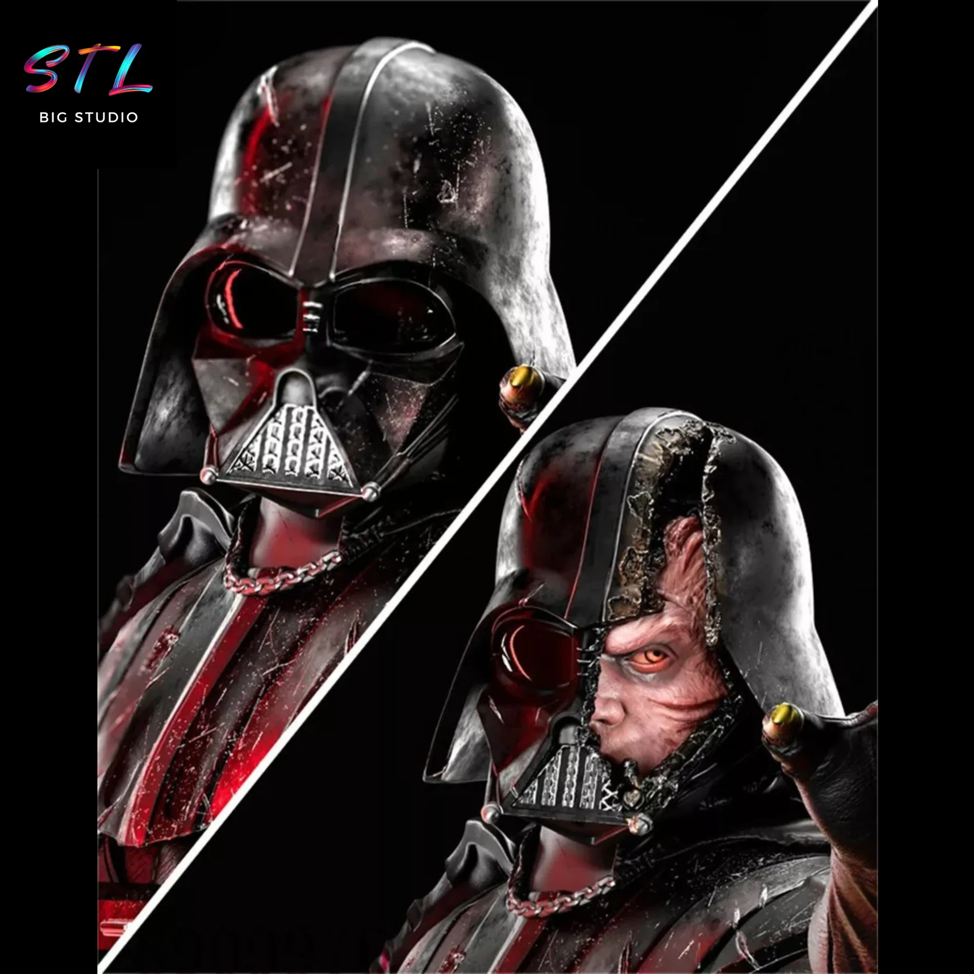 star wars stl darth vader impresion 3d figura star wars stl darth vader impresion 3d figura