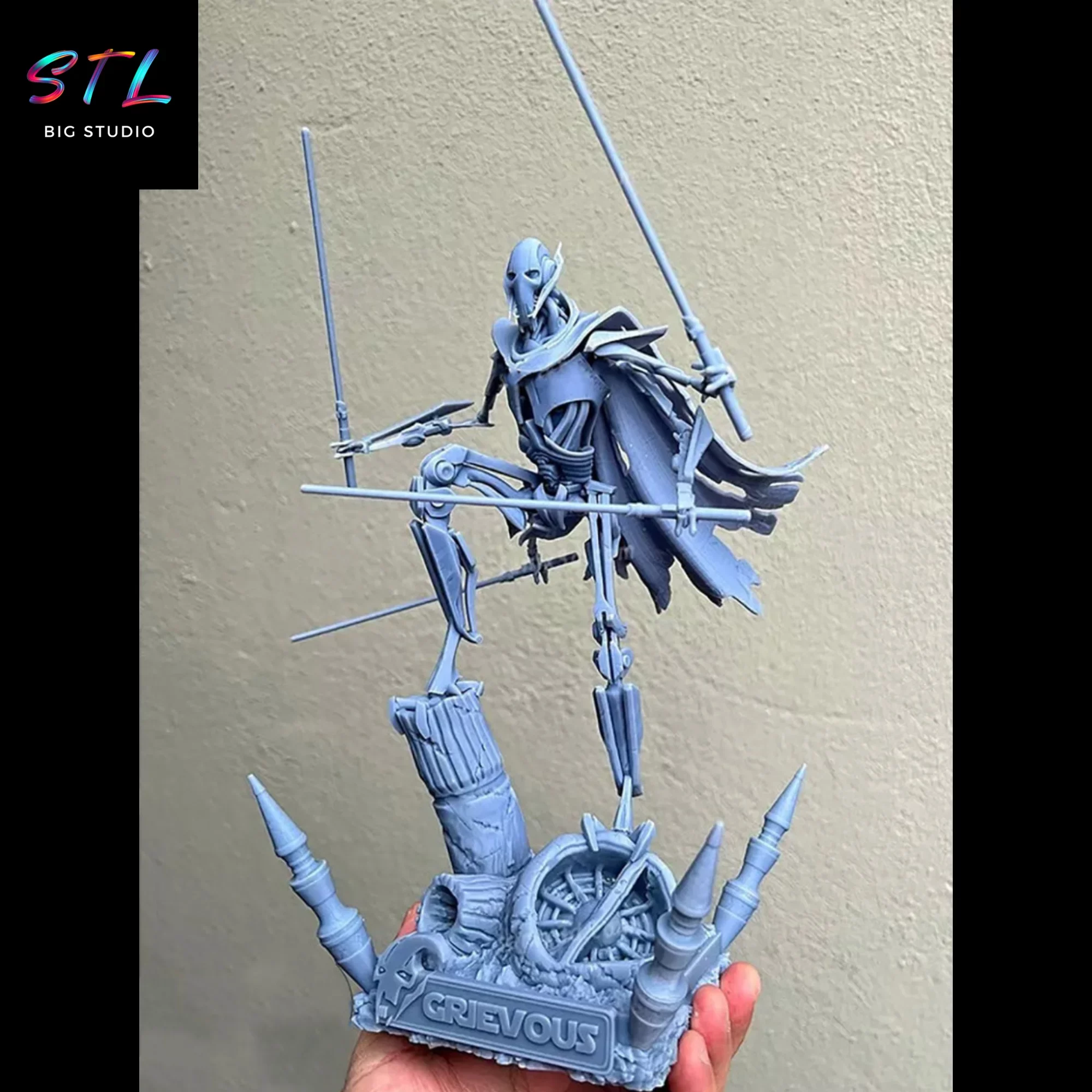 star wars stl general grievous diorama impreison 3d star wars stl general grievous diorama impreison 3d