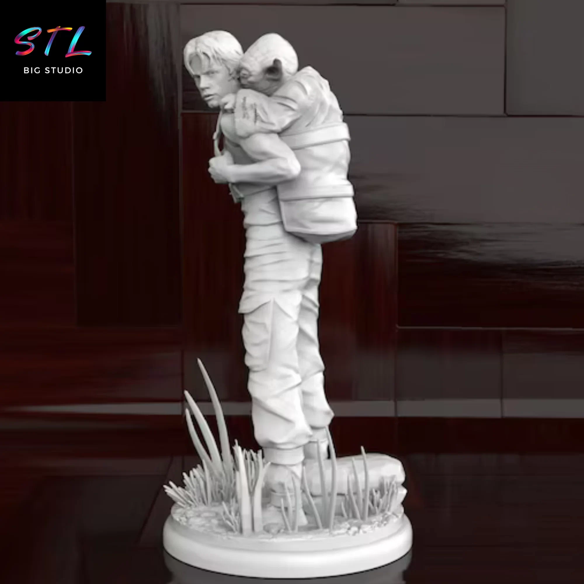 star wars stl luke skywalker y yoda diorama 3d star wars stl luke skywalker y yoda diorama 3d