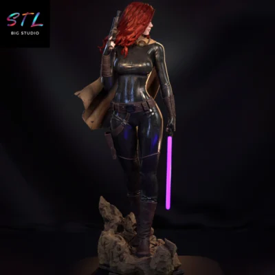star wars stl mara jade diorama para impresion 3d
