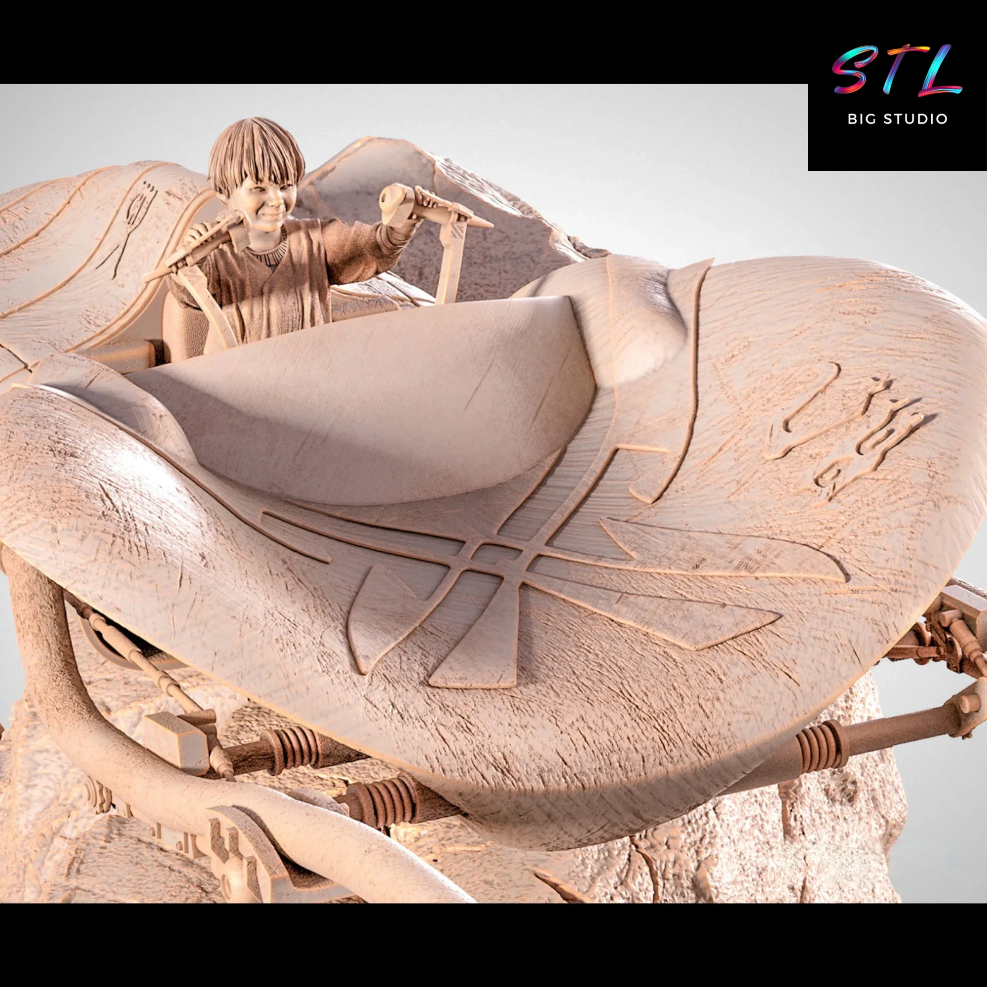 star wars stl podracer anakin skywalker impresion 3d star wars stl podracer anakin skywalker impresion 3d