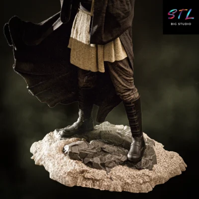 star wars stl qui-gon jinn figura impresion 3d