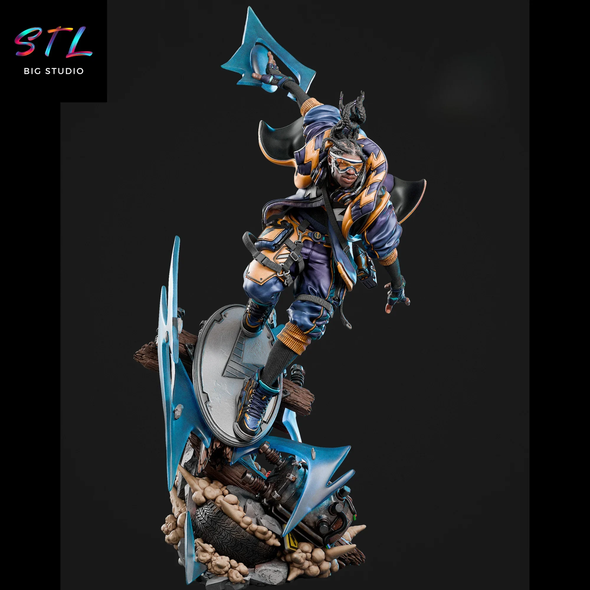 static shock stl virgil hawkins para impresion 3d static shock stl virgil hawkins para impresion 3d