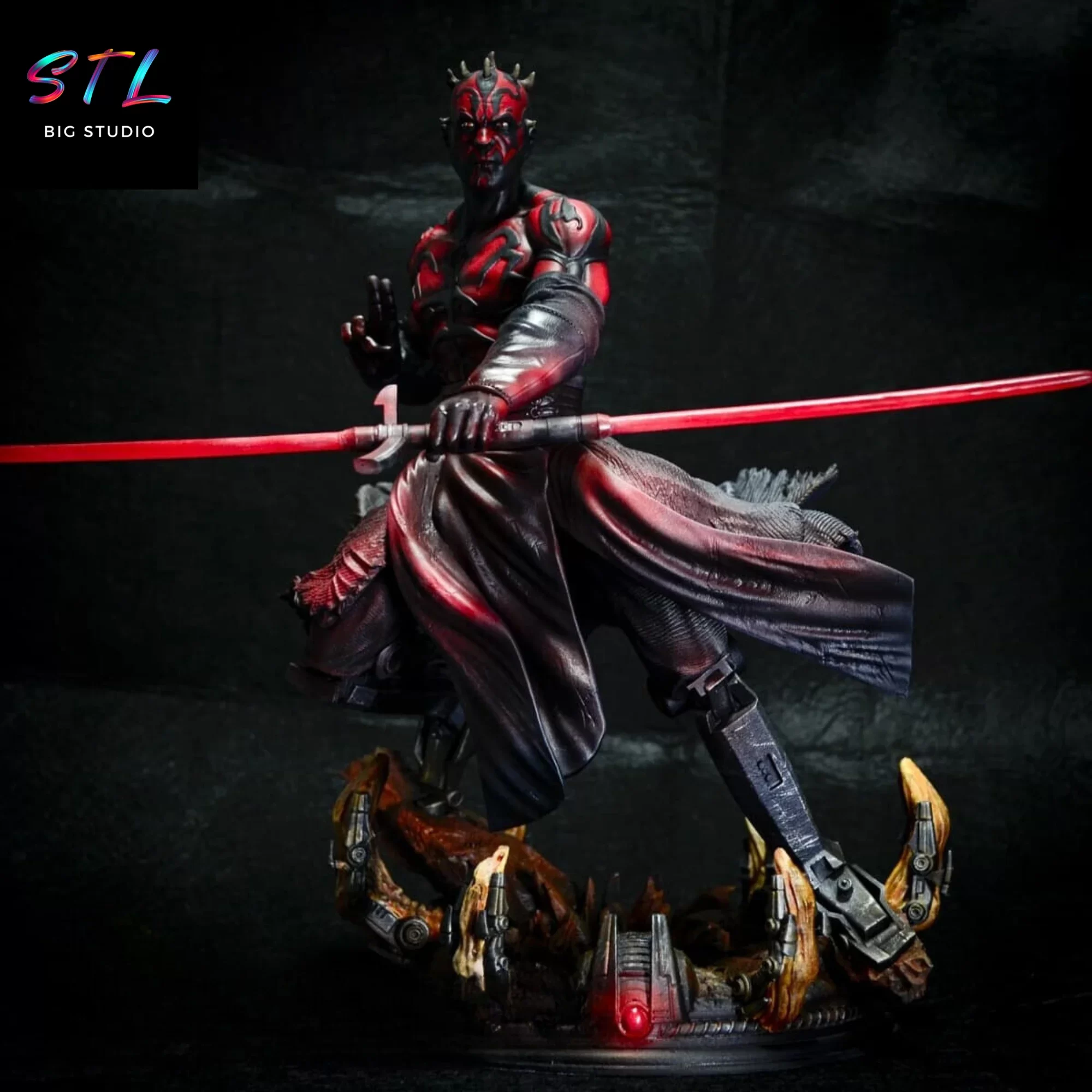 stl 3d figure darth maul star wars