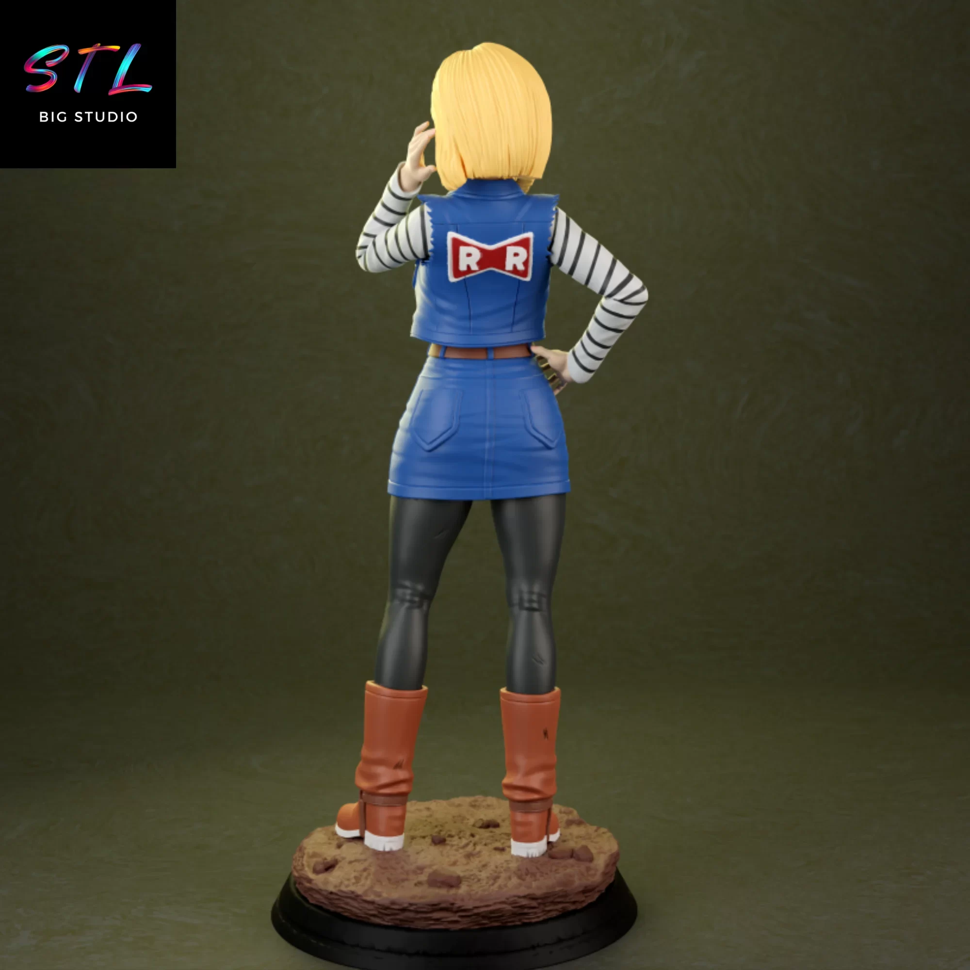stl a 18 androide dragon ball imprimir 3d stl a 18 androide dragon ball imprimir 3d