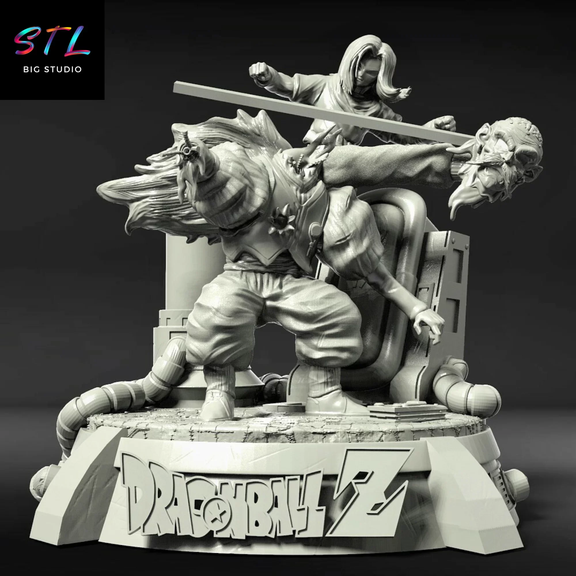 stl a17 vs dr gero diorama dragon ball imprimir 3d stl a17 vs dr gero diorama dragon ball imprimir 3d