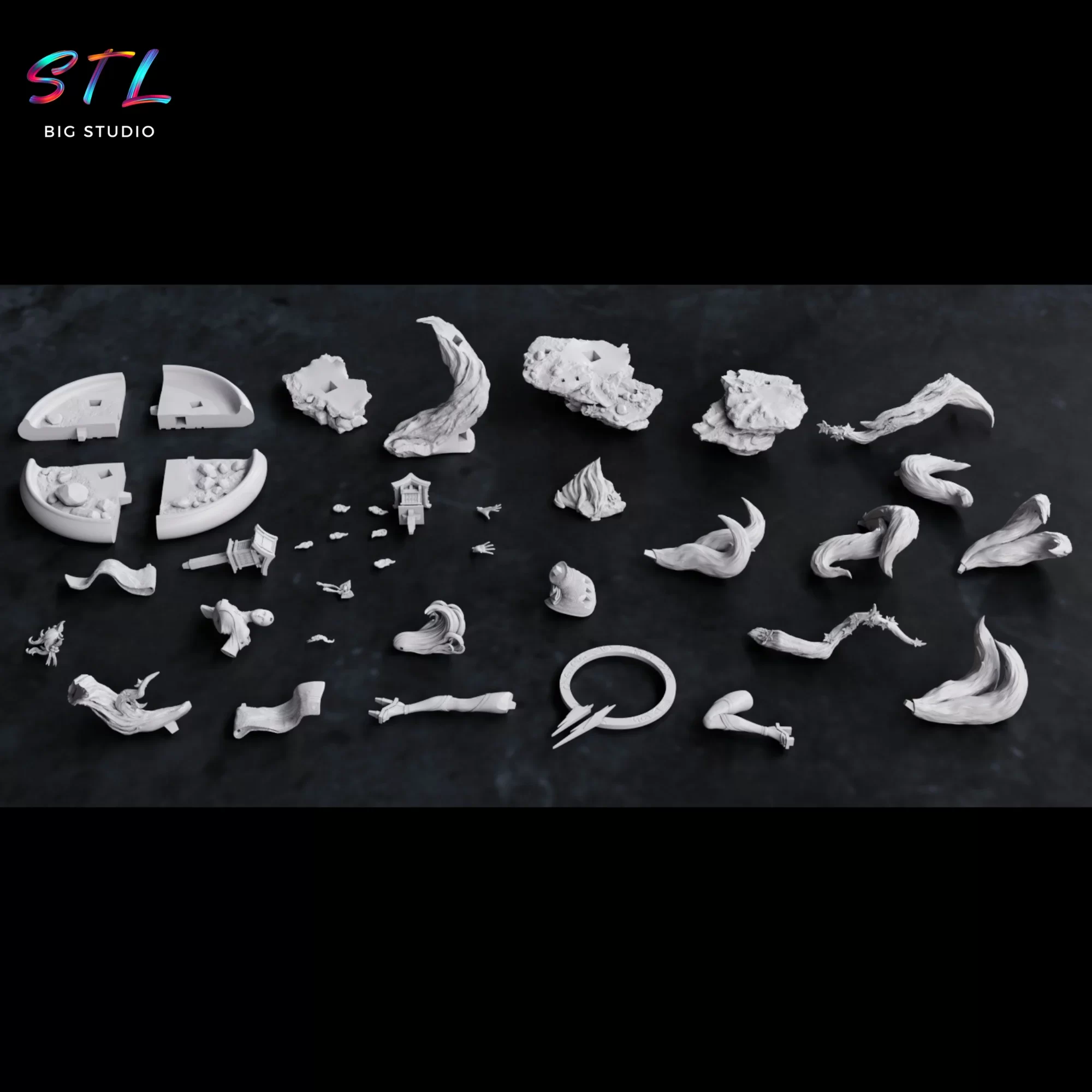 stl ahri lol imprimir 3d diorama stl ahri lol imprimir 3d diorama