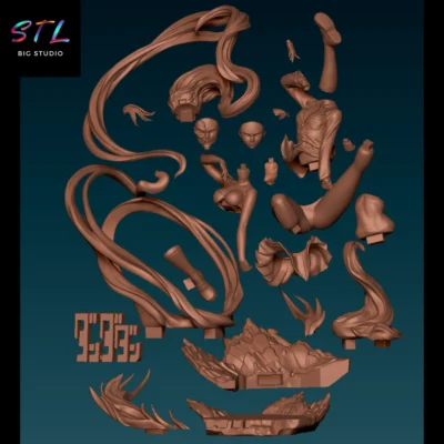 stl aira dandadan figura impresion 3d