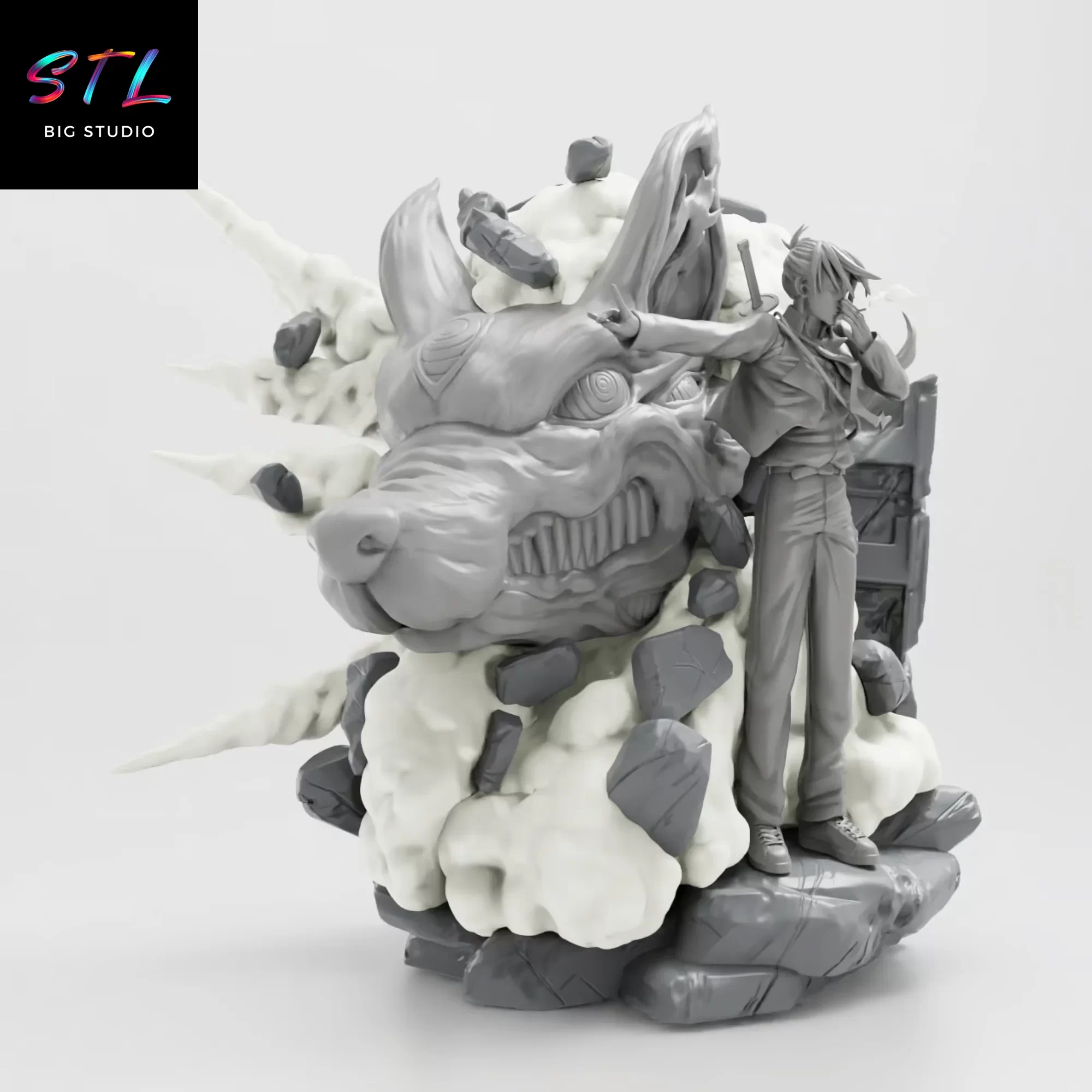 stl aki hayakawa diorama chainsaw man para imprimir en 3d stl aki hayakawa diorama chainsaw man para imprimir en 3d