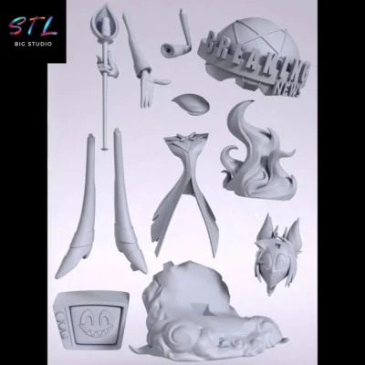 stl alastor hazbin hotel impresion 3d