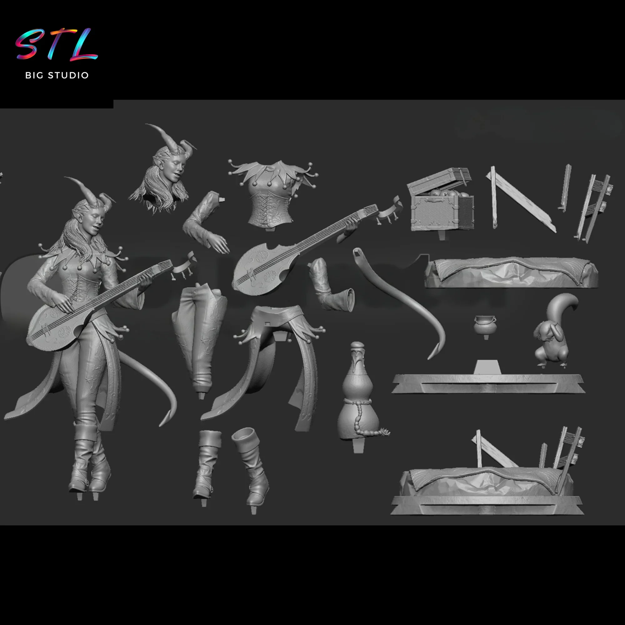 stl alfira impresion 3d baldur's gate stl alfira impresion 3d baldur's gate