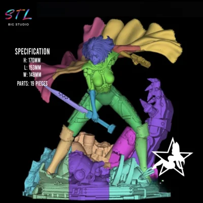 stl alita battle angel impresion 3d