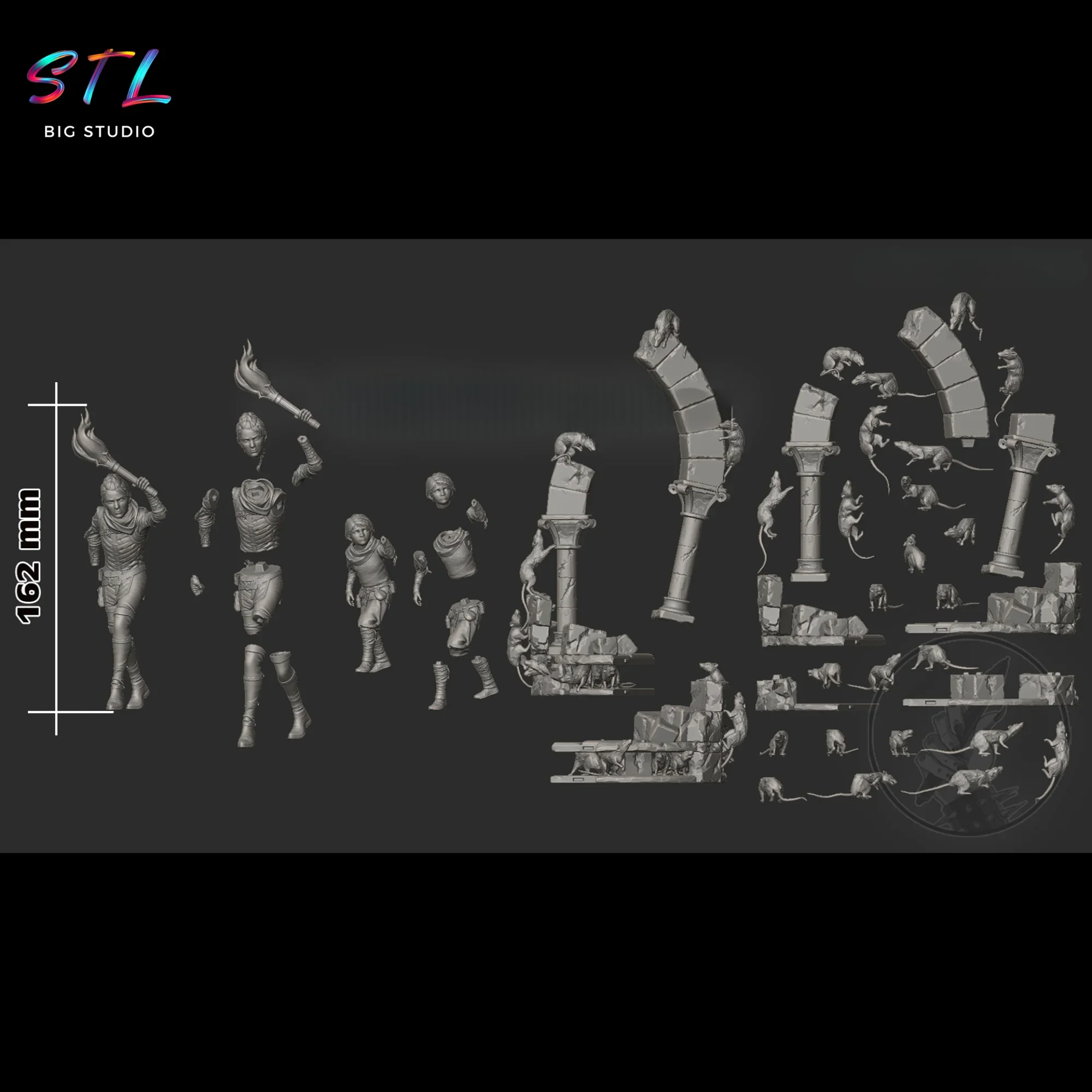stl amicia y hugo de a plague tale para imprimir en 3d stl amicia y hugo de a plague tale para imprimir en 3d