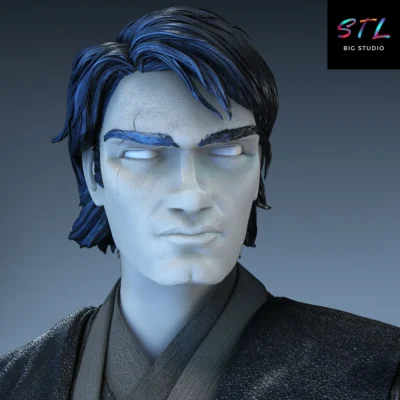 stl anakin skywalker impresion 3d figura star wars