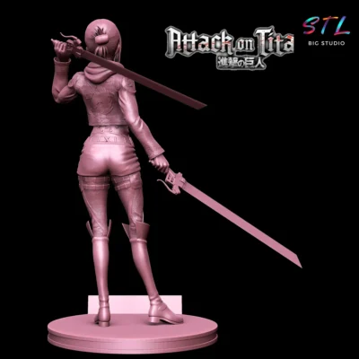 stl annie leonhart figura ataque a los titanes impresion 3d
