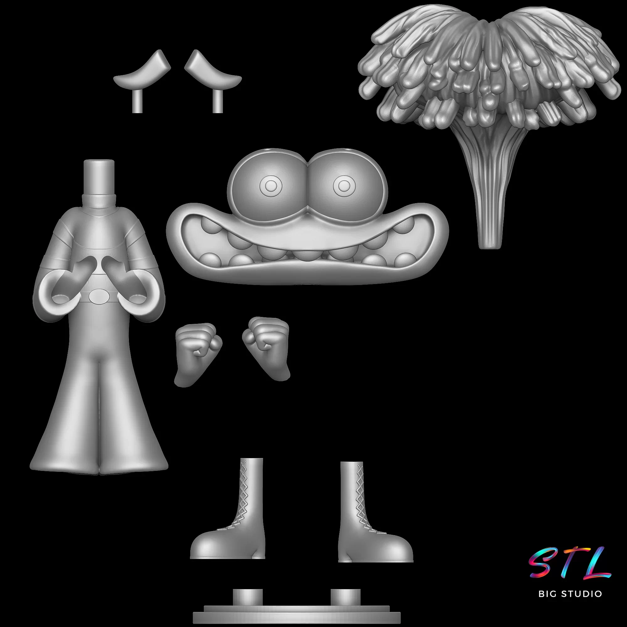 stl ansiedad inside out impresion 3d figura stl ansiedad inside out impresion 3d figura