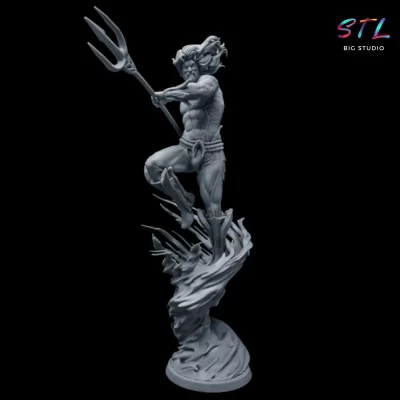 stl aquaman diorama dc comics