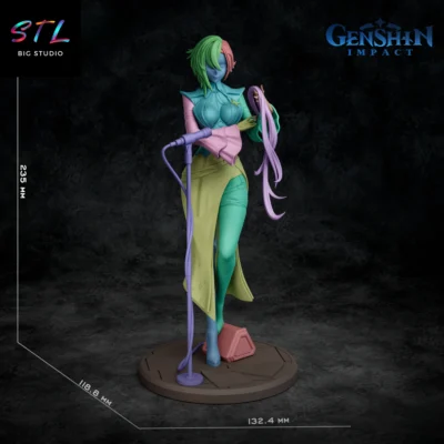 stl arlecchino figura la valet impresion 3d genshin impact