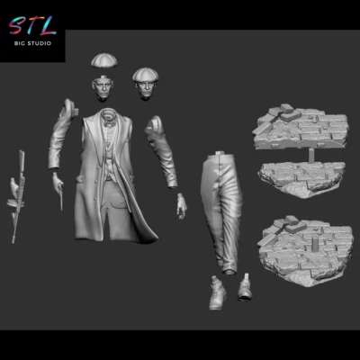stl arthur shelby peaky blinders para imprimir en 3d