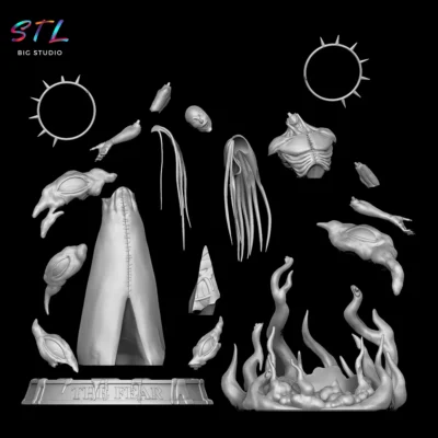 stl as nodt bleach figura impresion 3d
