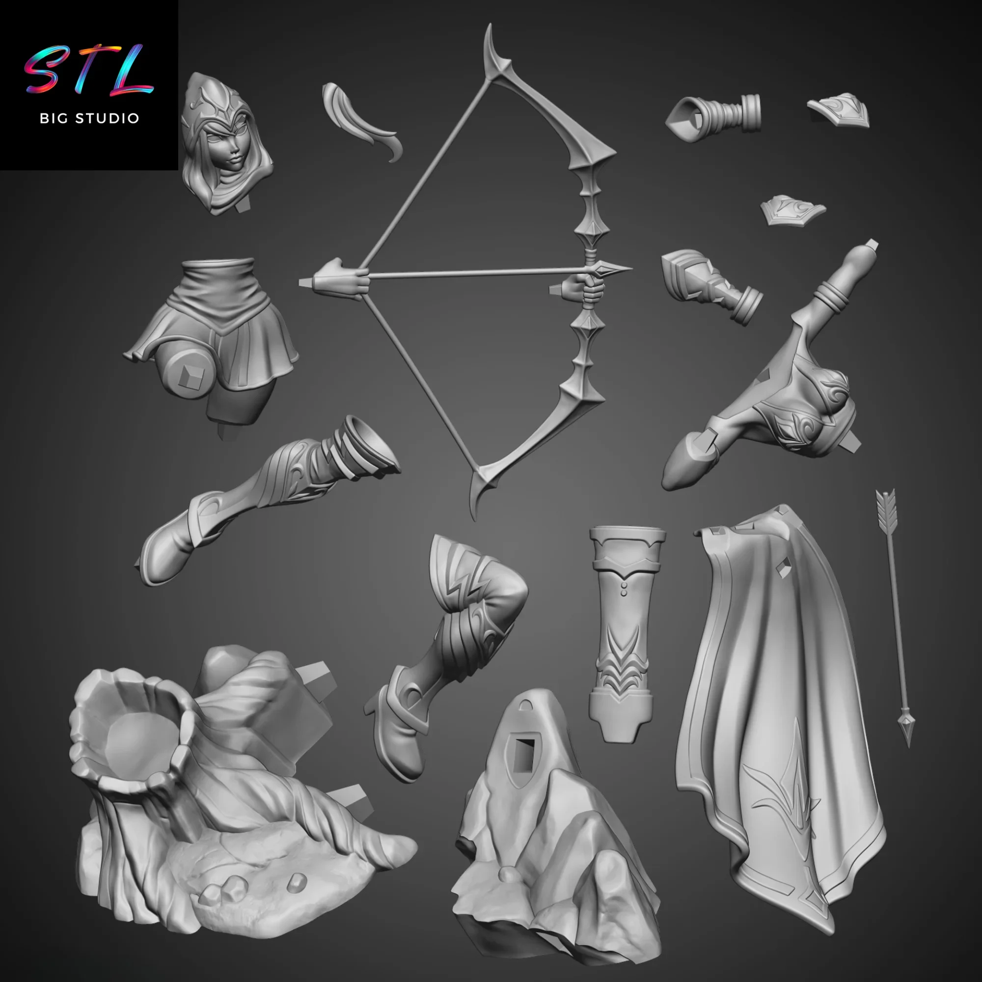 stl ashe impresion 3d league of legends stl ashe impresion 3d league of legends