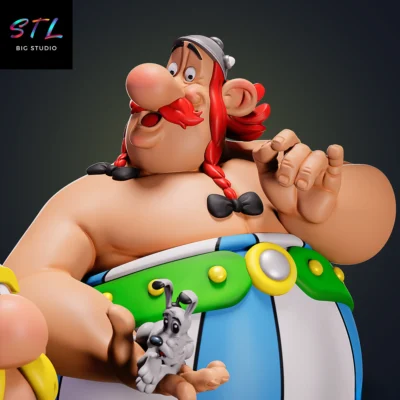 stl asterix y obelix figura impresion 3d