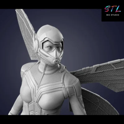 stl avispa marvel diorama vengadores impresion 3d
