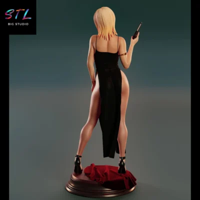 stl aya brea impresion 3d figura parasite eve